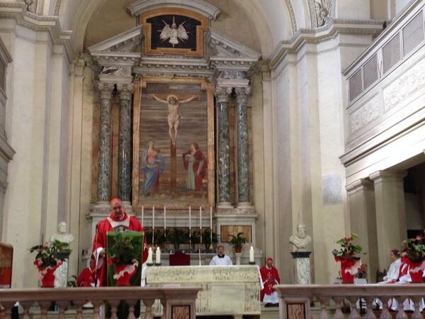 arqrio's tweet photo. @domoranijoao Cardeal Tempesta, preside a Santa Missa na Basílica de São Sebastião, junto à Catacumba do santo mártir http://t.co/E5uU2DpRyn