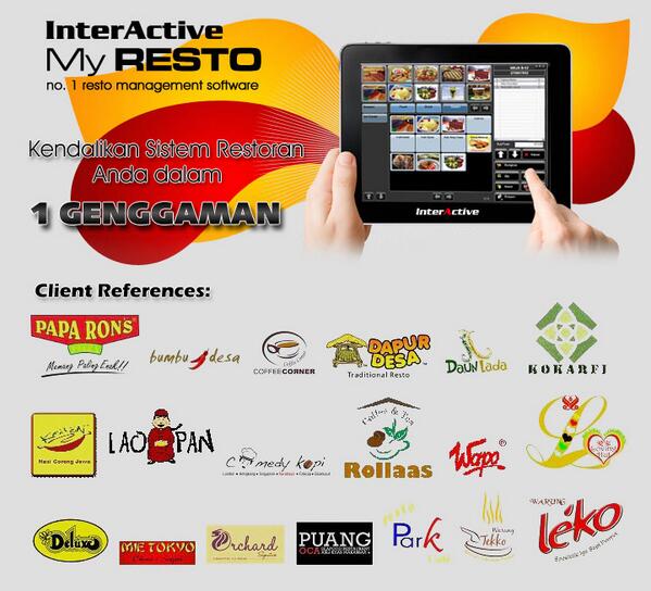 interactive_tec's tweet image. Beberapa Restoran yg sdh memakai software @_MyResto_ @InterActiveNO1 #clientreferences