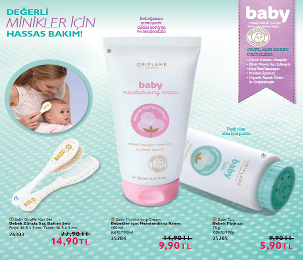 Değerli minikler için hassas bakım sağlayan Oriflame ürünleri: oriuyelik.net/oriflame/deger…