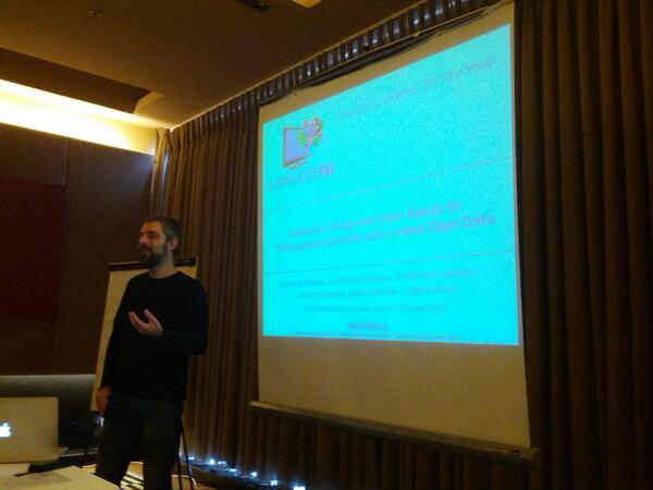 laroyo's tweet photo. @LinkedTV enriching Cultural Heritage in TV with Linked Data, Lyndon Nixon http://t.co/Cv4kJNuIkt #patch2014 workshop http://t.co/EbFjn5hGPS