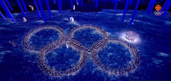 HuffPostUK's tweet photo. Who says Putin doesn't have a sense of humour? Russia poke fun at Olympic ring failure http://t.co/B5KM8hXl4E http://t.co/4A6uaDAQHQ