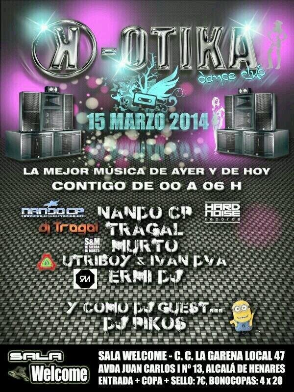 K-Otika @ Sala Welcome, Alcala De H. (15 de Marzo de 2014) BhP1NzBIgAEvG7n