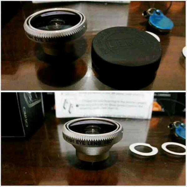 Yuk ah yg doyan selfie,biar aga beda pake osino fisheye lens 180° cuma 90rb aja. #laspasikstore