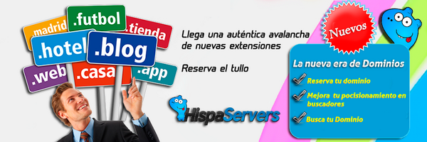 Hispaservers's tweet photo. Llega una auténtica avalancha de nuevas extensiones de dominio, también llamados nuevos gTLDs o nuevos dominio. http://t.co/oKBy4rdop0