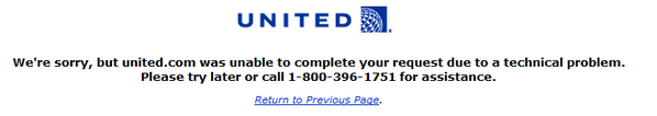 NickHanophy's tweet photo. @united Filled out a Trip In Vain refund request and got this error message? x2 - 800 number told me to try again! http://t.co/mmWbirgTES