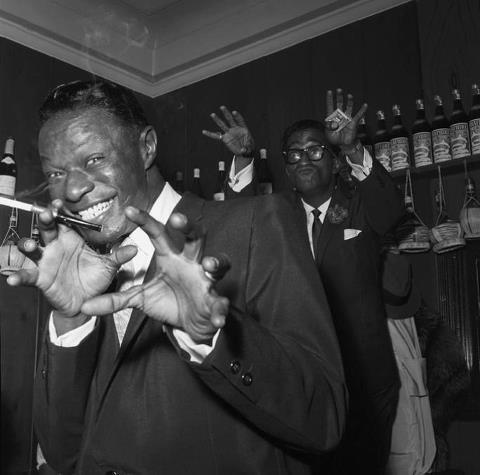 This is What Nat King Cole and Sammy Davis Jr. Looked Like  in 1955 