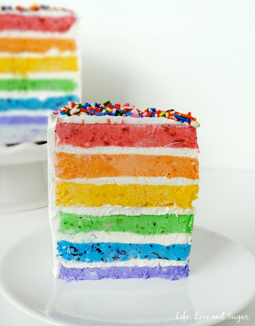 DeadlyassassinJ's tweet photo. #RT for a slice of Rainbow Ice Cream Cake http://t.co/E9T7IN7QpR