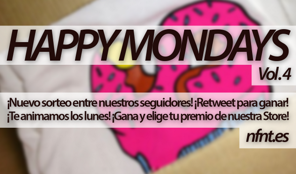 ¡4ª edición de nuestro sorteo semanal #HappyMondays, entre todos nuestros seguidores que hagan RT! #NFNT #Cupcake