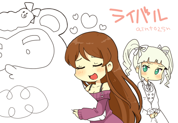 ゆりらんえびぽん 1時間短い…! #アイカツ版深夜の真剣お絵描き60分一本勝負 