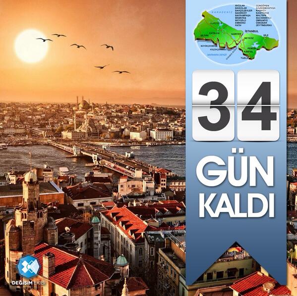 Haydi İstanbul! 
BÜYÜK ZAFER'e 34 gün kaldı..