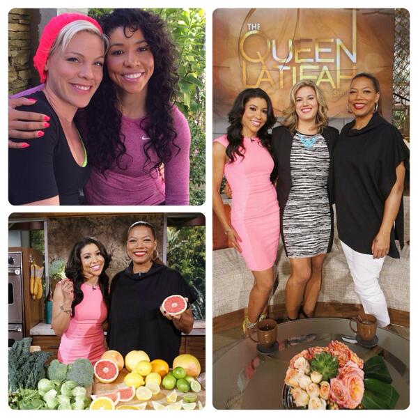 JeanetteJenkins's tweet photo. Tune into @qlshow today! 4 #FatBurningFoods Yoga with @pink for #BreastCancer patients & a #QLChallenge finale! http://t.co/IW4xoCAeZx