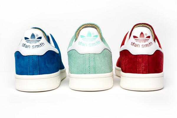 A refreshing new rendition with a subtly nostalgic twist. The #StanSmith suede pack drops March 1st #adidasoriginals