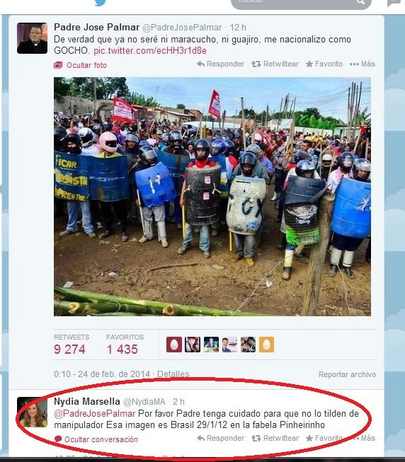 ABrionesAutor's tweet photo. #DesconectateDeLaGuarimba
Ver a nueve mil disociados retuitear una foto FALSA del golpista Palmar no tiene precio http://t.co/sQ0YkwejiG