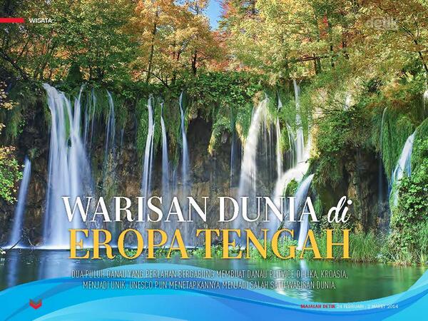 Plitvice Lakes, bersatunya 20 danau kecil yang ajaib. Berminat ke sini? @majalah_detik de.tk/6PHwoZ