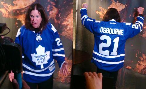 MapleLeafs's tweet image. . @BrookePashley on @OfficialOzzy rocking the Blue and White bit.ly/1hKTwk8 #MusicMonday