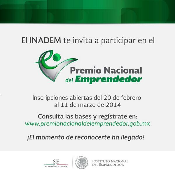 SE_NL's tweet photo. Segunda ocasión de la entrega del Premio Nacional Emprendedor. @enriquemym http://t.co/4OFtyFVt9F
