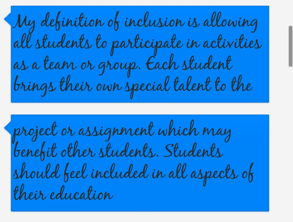 WeAre_Inclusive's tweet photo. This is what inclusion means to Kaylah, she is an Education major at @uakron http://t.co/59DnjMy2BR