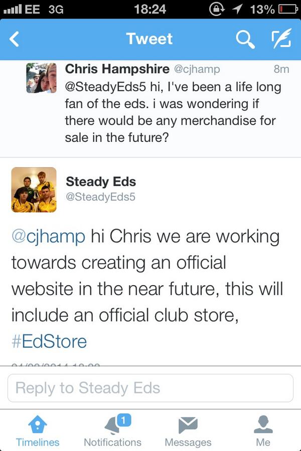 A reply from the steady eds! #eds #whatareyousaying #famous