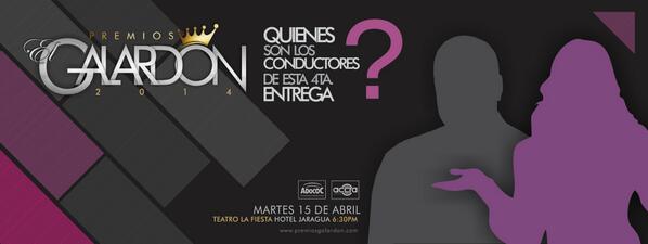 MOISESDUVAL's tweet photo. Quienes serán los presentadores de los premios GALARDÓN 2014? http://t.co/75wKtsoEUD