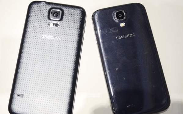 AndroidTechCam's tweet image. La parte trasera del Galaxy S5 sigue siendo plástico "soft touch"