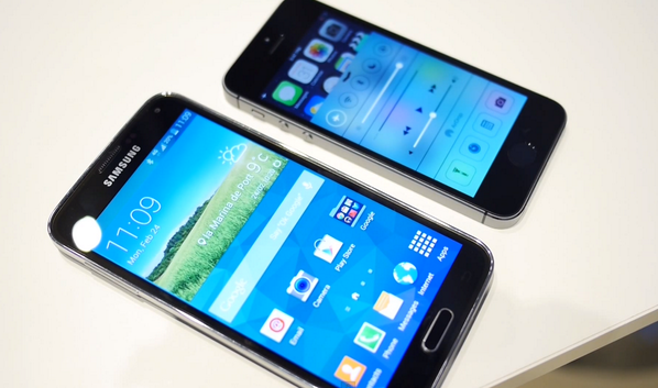 AndroidTechCam's tweet image. Galaxy S5 / iPhone 5S = basicamente Samsung y Apple aplicaron lo mismo es decir, diseño similar con specs similares