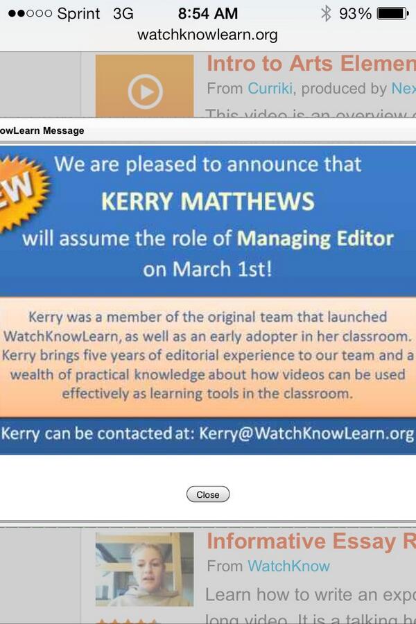 Been on our website today? There's a welcome back message just for MEEEEEE! :-) I feel special!!