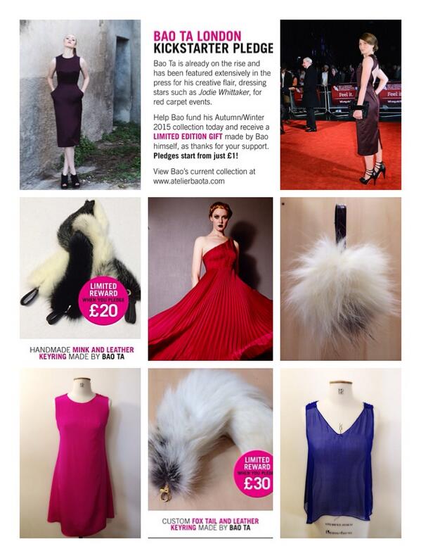 baotaLondon's tweet image. One last time I promise😉☺️😊Please #SupportAnd#Pledge #15 hours left #reward #luxury#fashion kickstarter.com/projects/52148…