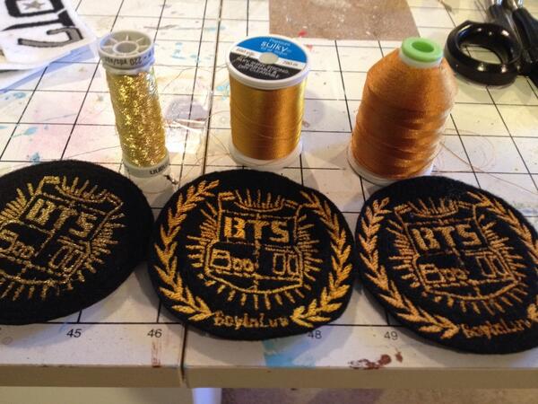 one_night_star's tweet image. Now with the corresponding spools of thread for personal reminder #patches #colortesting