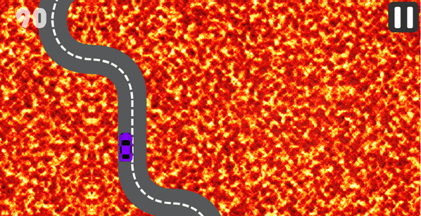 CurvyCar's tweet photo. A new update is out! New features include sweet unlock-able outer space and lava backgrounds! http://t.co/dxyDwuYn49