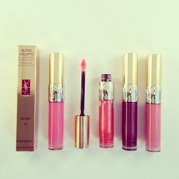 davelackie's tweet photo. I have this amazing YSL Gloss Volupte collection to give away! To enter, follow @davelackie &amp; RT http://t.co/hIRbVrAuhG