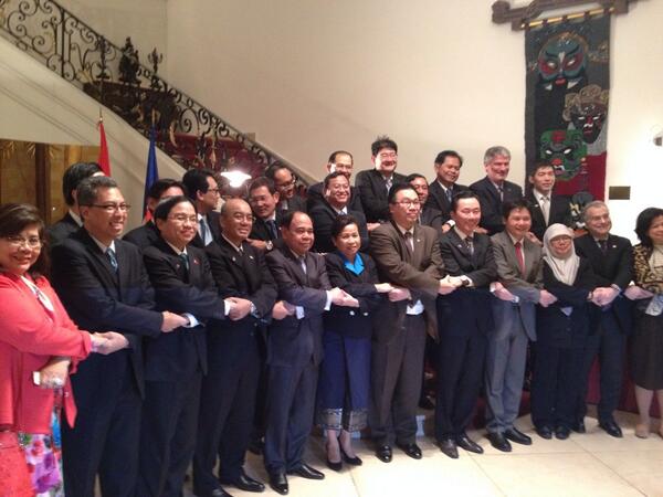 The ASEAN Committee Permanent Representatives in Jakarta together with ABC Ambassadors in Brussels