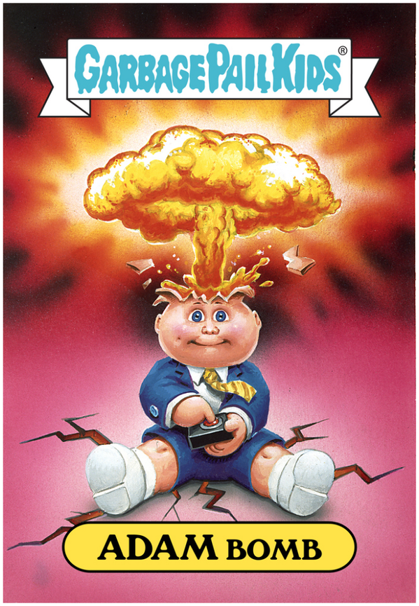 GelaSkins's tweet image. Adam Bomb by Garbage Pail Kids gelaskins.com/garbage-pail-k… #headexplode #monday
