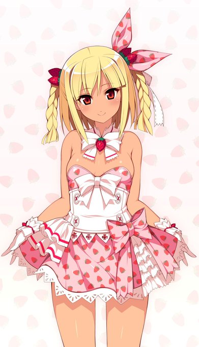 StrawberryPartyコスのシアさん。ちょっとピクシブリンクのてすてすも兼ねて。http://t.co/o5lRMaWZCQ 