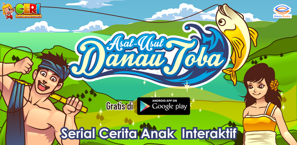 educastudio's tweet photo. Hai... CERI - Cerita Anak Interaktif hadir dengan kisah baru : CERI - ASAL USUL DANAU TOBA. Free on Android http://t.co/qfLy1MyXjd