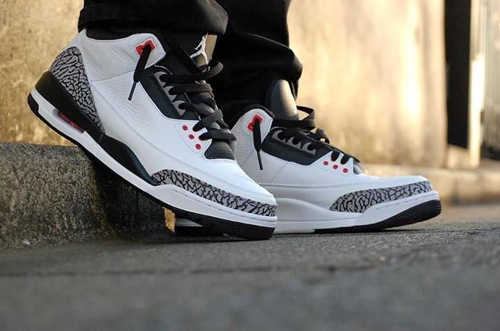 jordan 3 infrared on feet