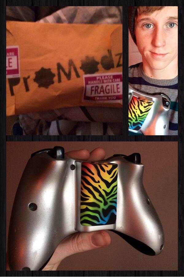 eddandrew's tweet image. @ProModz my package just came in today! So excited! Now my controller looks more bad ass. #promodz