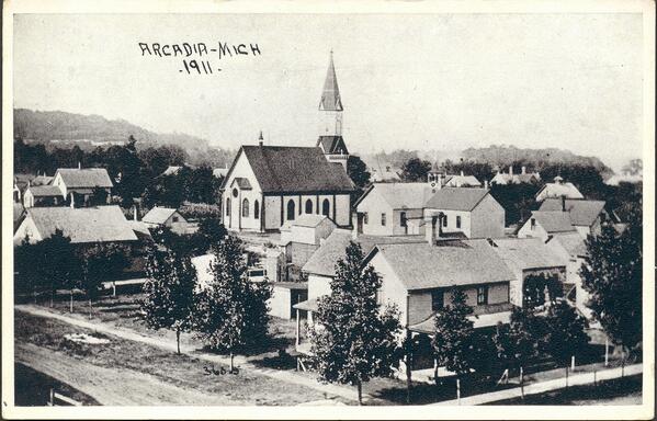 MichiganHist's tweet photo. Arcadia German Lutheran Church and village - 1911 (UpNorth Memories Flickr)
#ArcadiaMI #nwmi http://t.co/YOPNQJ9cde