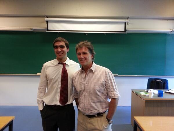 richardbindi's tweet photo. Ser docente es una vocación.Y llegan días en los q tomas "el final". Con Santiago Calviño flamante Ing. Alimentos-UCA http://t.co/UmHKDKbqTA