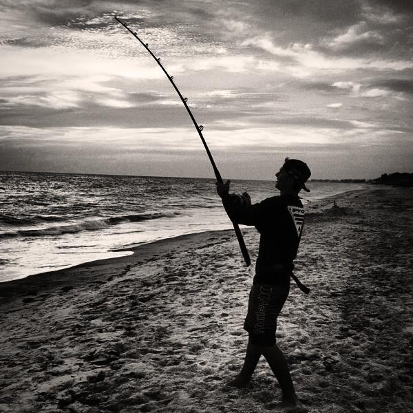 waytohighguy's tweet photo. Got a big one on reel #sharksonthe5th http://t.co/ICSFLvrFXW
