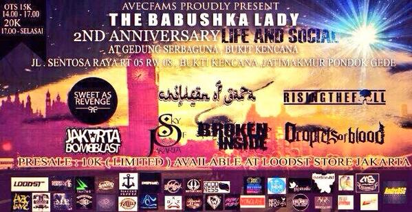 <a href="/SBSOfficial_HC/">STRIKE BUT STRUGGLE</a> need band support No regist just share. GS SAR, <a href="/JABLAST/">Jakarta Bomb Blast™</a> CP: 089677419123 pin: 32487f47 <a href="/TBL_official/">THE BABUSHKA LADY</a>