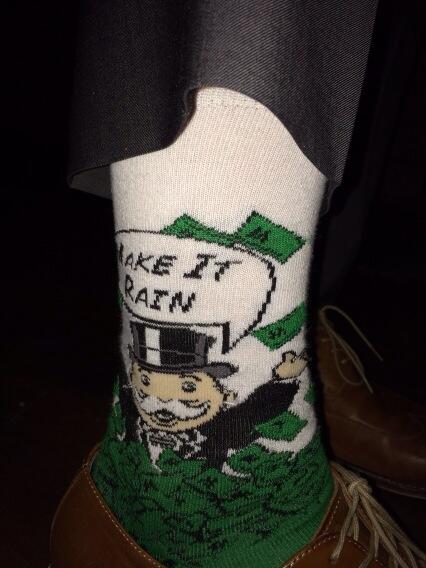 KevinJagger's tweet image. Wearing my lucky socks for #AllInForKids for @KidsUpFrontCalg. They are not helping.