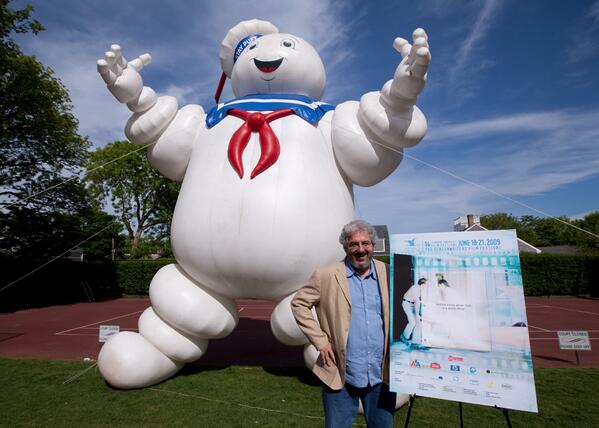 RIP Harold Ramis  <a href="/NantucketFilmF/">Nantucket Film Festival</a> Festival in 2009 Stay Puft Marshmallow Man