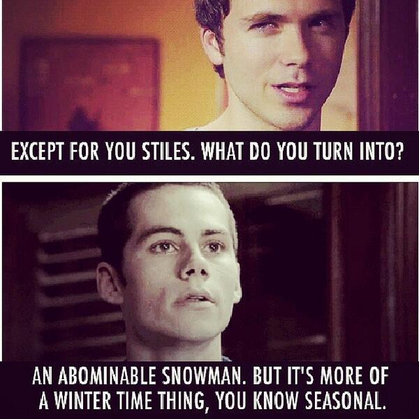 leaahstilinski's tweet photo. oh how I miss when stiles was still the problem solver &amp; the sarcastic one #StayAwakeStiles http://t.co/5cKflk7xnx