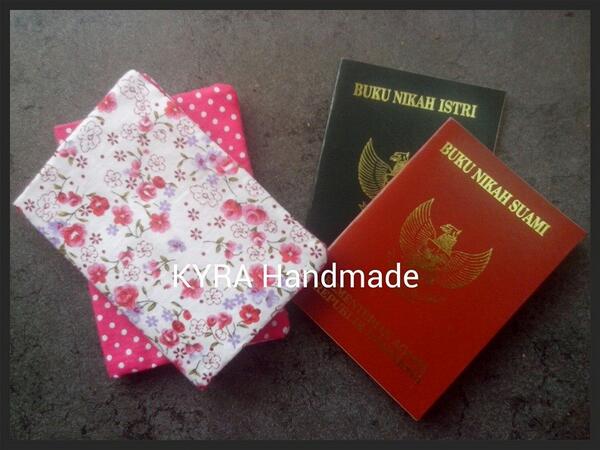 Toko Kyra Twitter Cover Buku Nikah Pink Kyrahandmade Kyrahandsewing Fabric