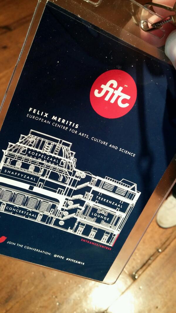 Maringo's tweet photo. Rocking at day 2 of @FITC #fitcam14 met het @wizzbitict devteam http://t.co/r8SCzb2GZW