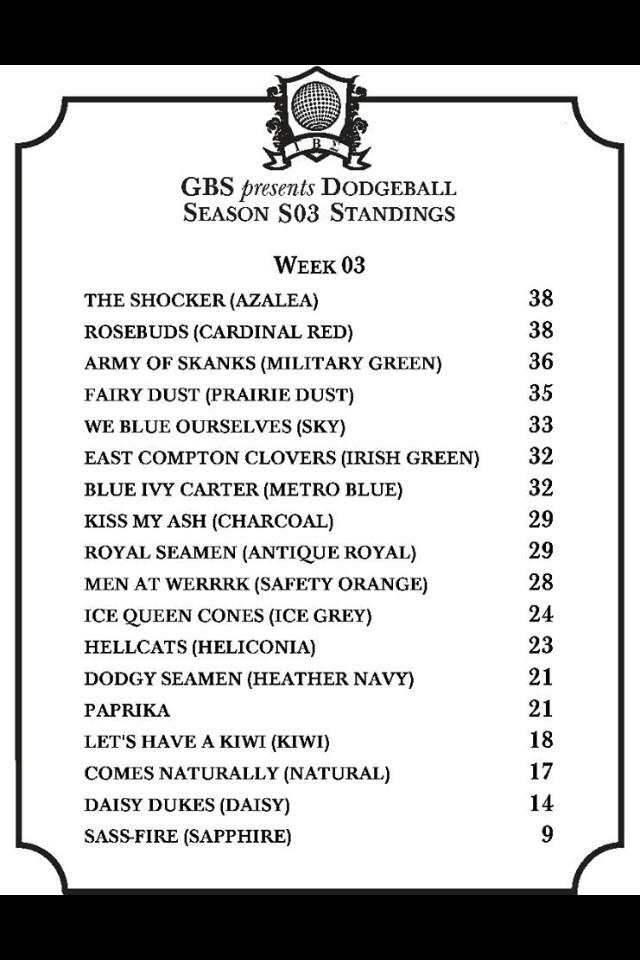 Best dodgeball team names