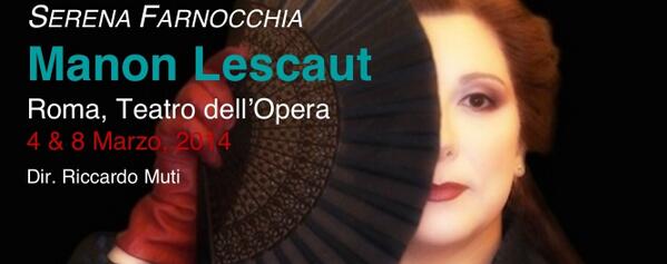 AtelierMusicale's tweet photo. Non perdetevi SERENA FARNOCCHIA (@serefarno) protagonista di Manon Lescaut alll'@OperaRoma, con la direzione di Muti. http://t.co/jUtPs3YfL5