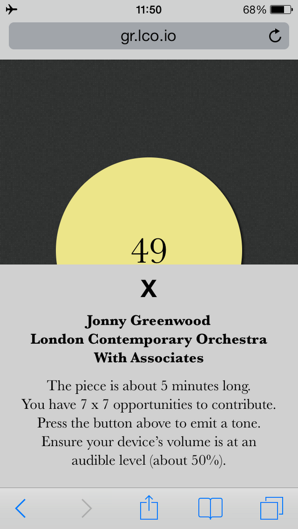 LCOrchestra's tweet image. Thank you to the brilliant and very smart @WithAssociates for creating Sunday’s @JnnyG #LCOSoloists app. #WebAudioAPI