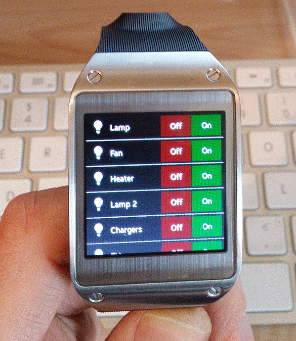 HomeAutom8's tweet image. iAutom8 fullscreen on the Galaxy Gear.  homeautom8.com #technology #homeautomation #tech #coolstuff