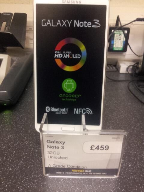 GAMECroydon's tweet image. Just in ! Samsung galaxy note 3 32gb and unlocked ! #preownedtech